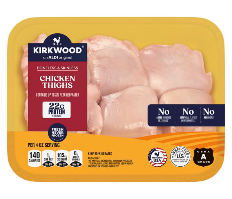Kirkwood All Natural Boneless Skinless Chicken Thighs (1.85 lbs)