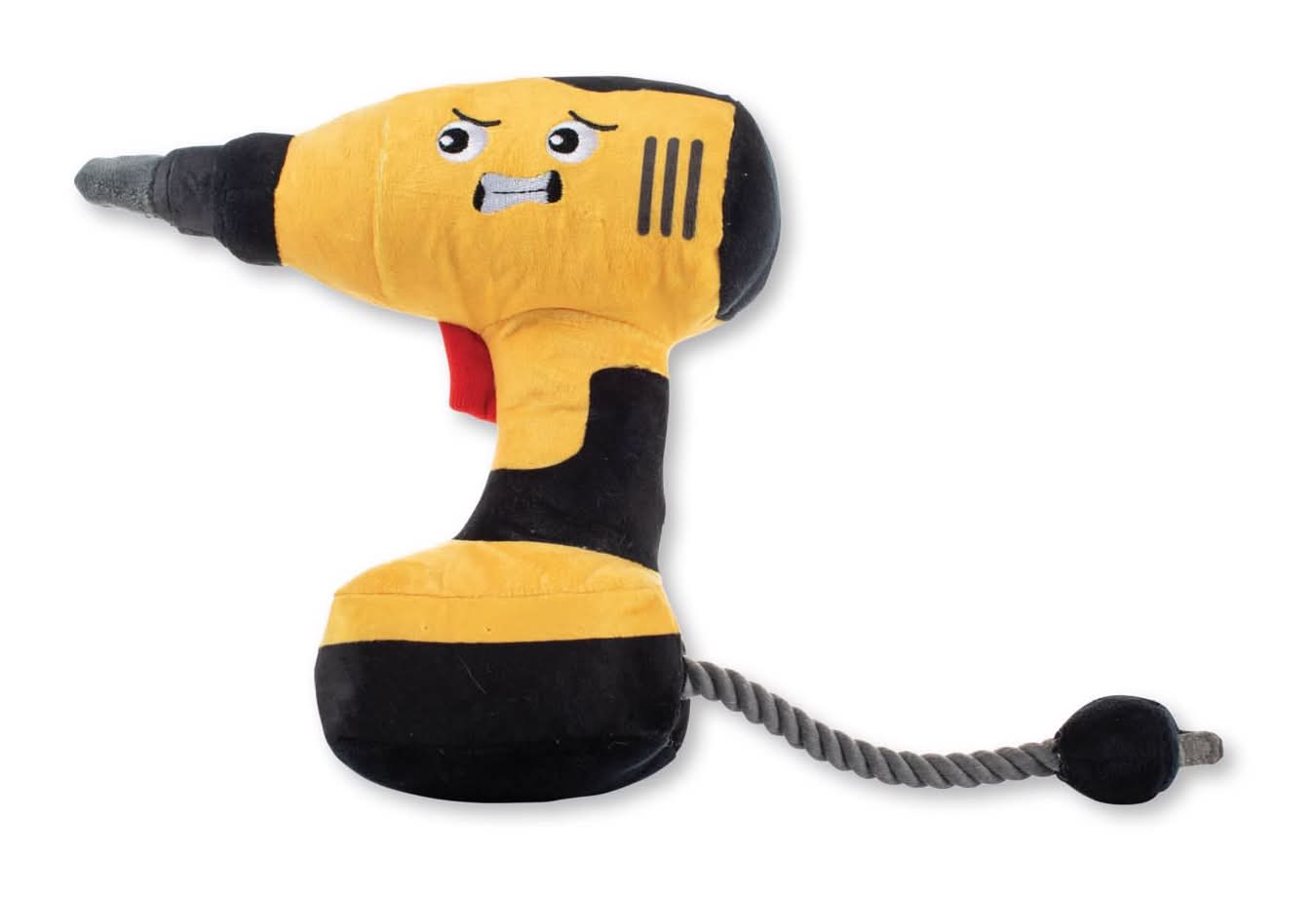 Pet Shop By Fringe Studio Wagsdale For Dog Black/Yellow Plush Power Through Dog Toy 1 Pk