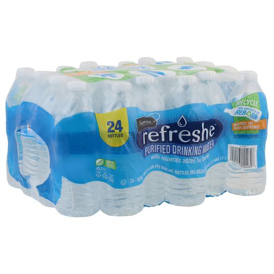 Signature Select Refreshe Purified Drinking Water (24 ct, 16.9 fl oz)