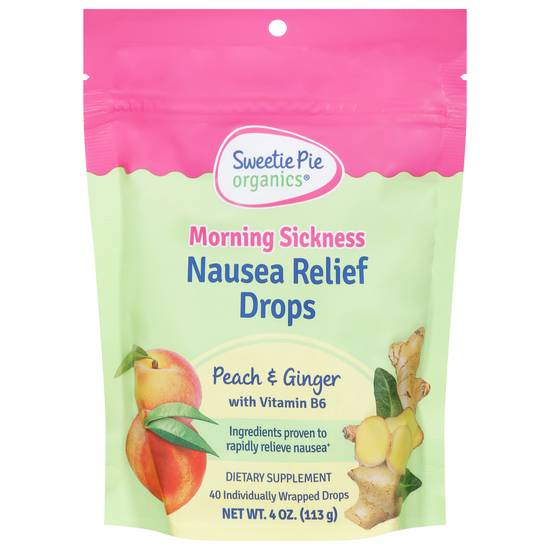 Sweetie Pie Organics Morning Sickness Peach & Ginger Nausea Relief Drops