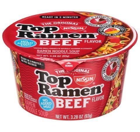 Top Ramen Bowl Beef 3.28oz