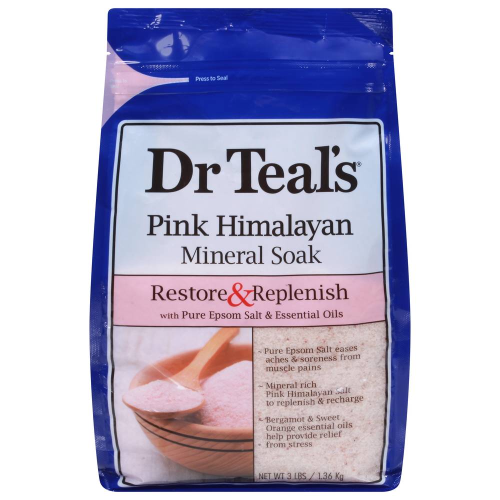 Dr Teal's Pink Himalayan Restore & Replenish Mineral Soak