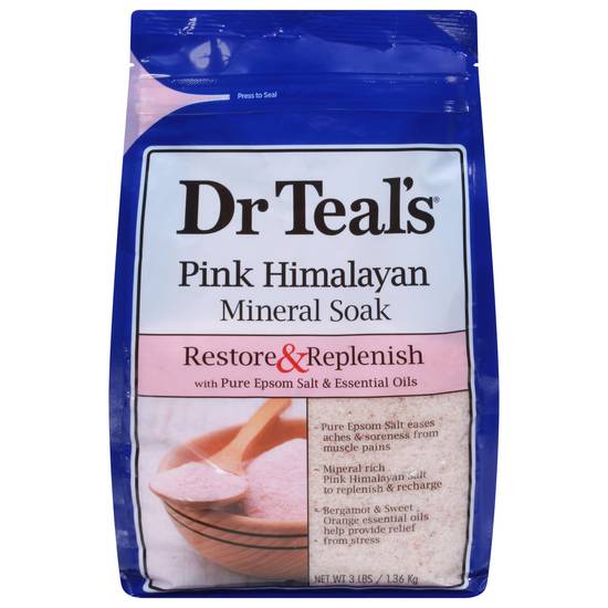 Dr Teal's Pink Himalayan Restore & Replenish Mineral Soak