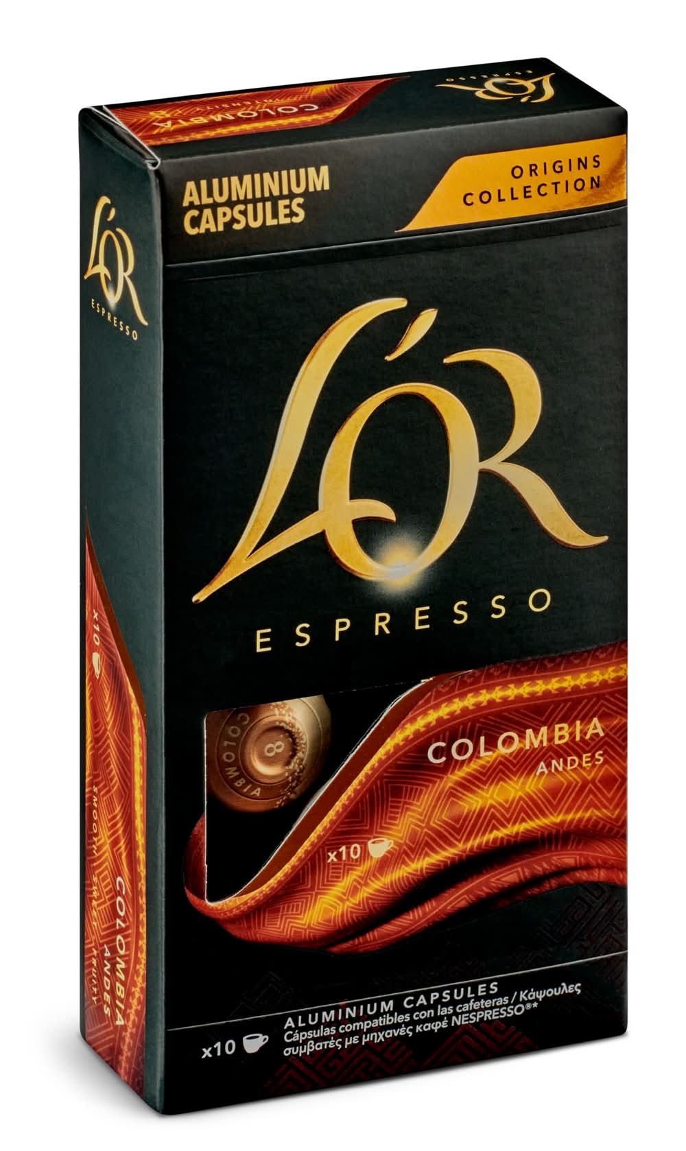 Café En Cápsulas Espresso Colombia L'Or Caja 10 Unidades