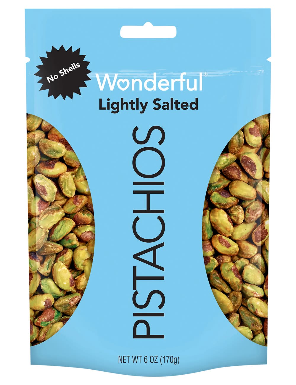 Wonderful Lightly Salted No Shells Pistachios (6 oz)