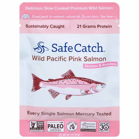 Safe Catch Skinless and Boneless Wild Pacific Pink Salmon