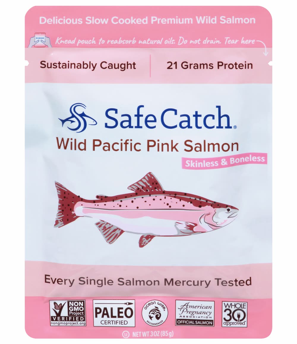 Safe Catch Skinless and Boneless Wild Pacific Pink Salmon (3 oz)