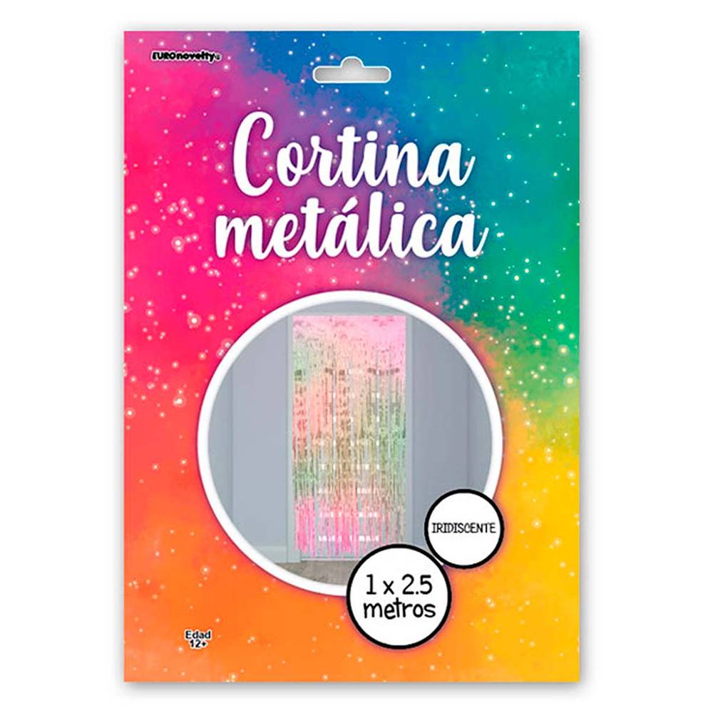 Euro Novelty · Cortina metálica iridiscente