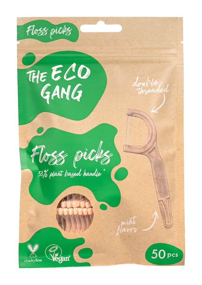 The Eco Gang Mint Floss Picks (50 ct)