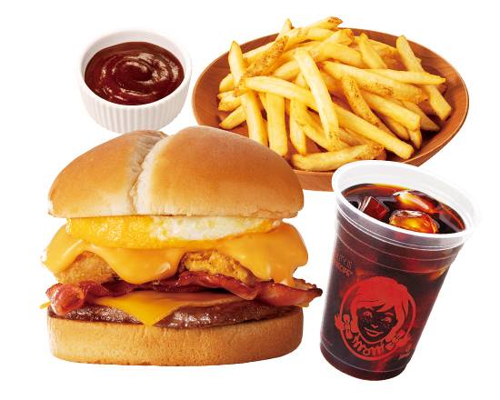 Jr.月見C.B.P.バーガーディップポテトセット