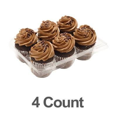 Bakery Cupcake Chocolate With Buttercream 4 Count - Each