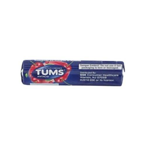 Tums Cherry Flavored Antacid Chewy Tablets