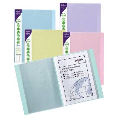 Snopake Reborn Pocket Display Book Pastel A4