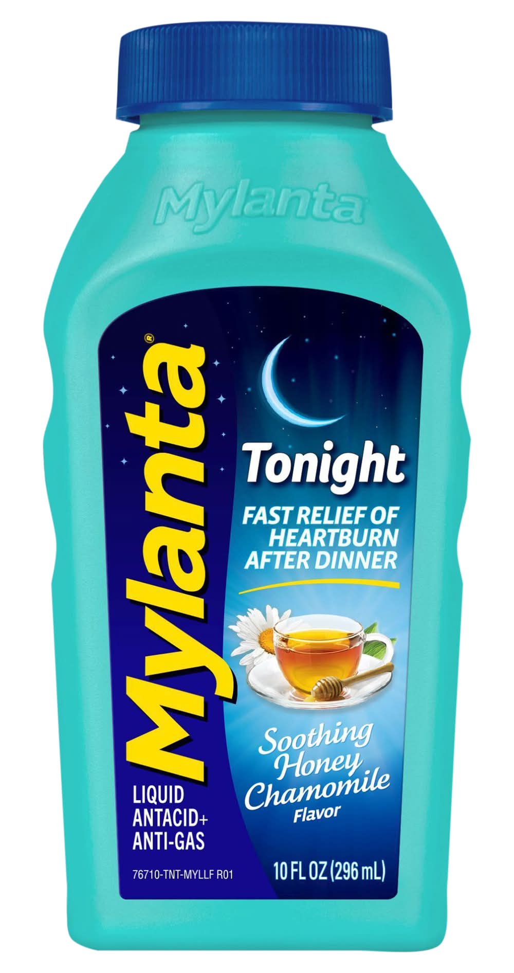 Mylanta Tonight Antacid + Anti-Gas Liquid, Soothing Honey Chamomile (10 fl oz)