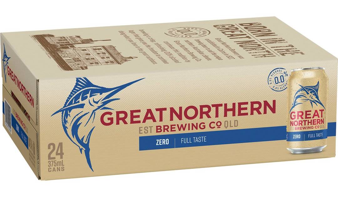 Great Northern Brewing Co. Zero Alcohol Lager Cans 24x375ml