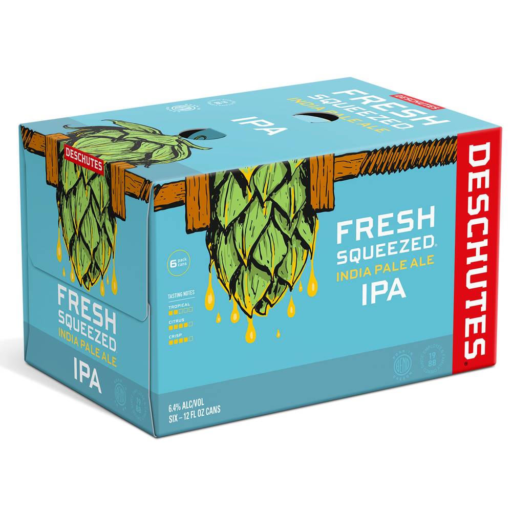 Deschutes Brewery Fresh Squeezed Domestic Ipa Beer (6 pack, 12 fl oz)