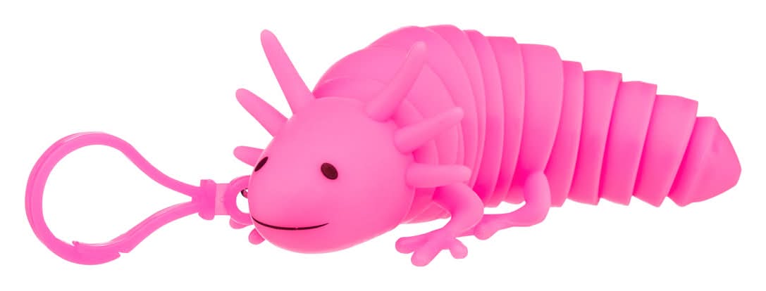 Cute Colorful Sensory Axolotl Fidget Keychain Toy