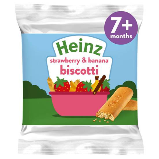 Heinz So Yummy Strawberry & Banana Biscotti 7+ Months 60g