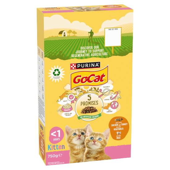 Purina Go Cat Kitten Dry Cat Food (chicken - milk - vegetable)