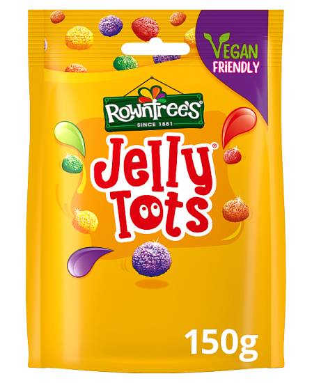 Rowntree's Assorted, Fruit Flavoured Jelly Tots Bag (150g)