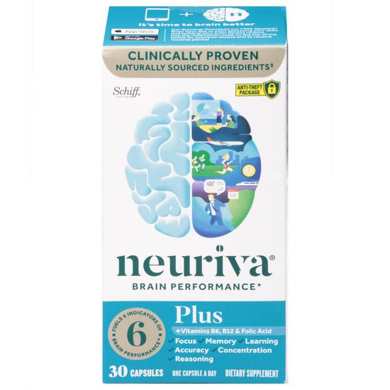 Neuriva Brain Performance Vitamins & Folic Acid Supplement (30 ct)