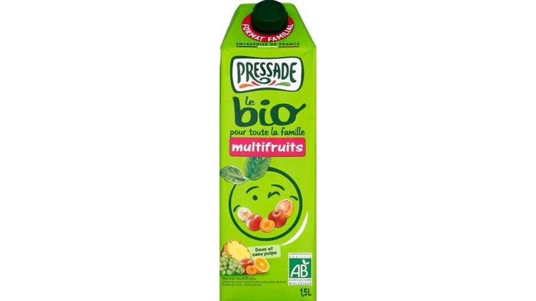 Pressade - Nectar de fruits à base de jus et purées concentrés bio (1.5 L) (multifruits)