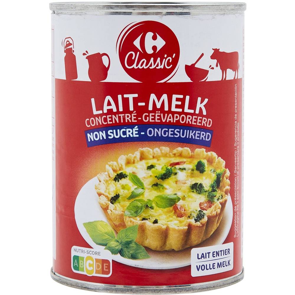 Carrefour - Lait concentré non sucré (410g)