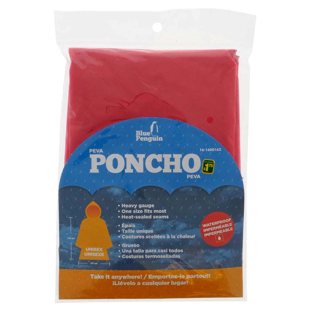 Vinyl Poncho (Assorted Colours)