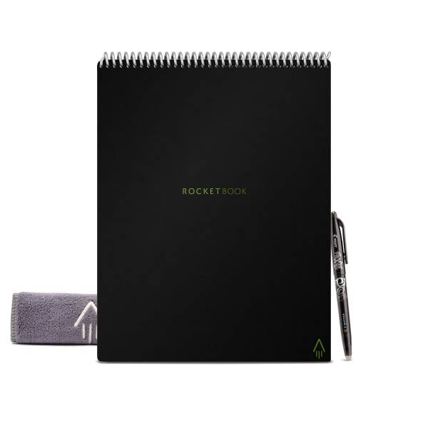 Rocketbook  Letter Size Notepad, Black