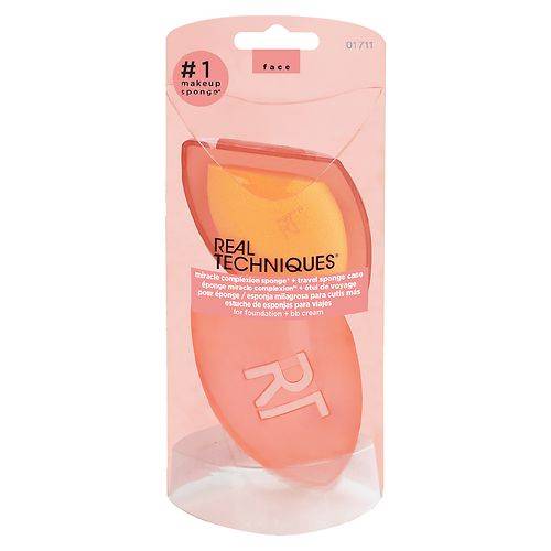 Real Techniques Miracle Complexion Makeup Blending Sponge & Travel Case - 1.0 ea