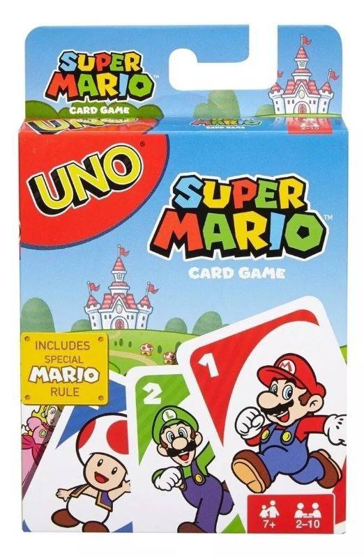 UNO juego de cartas super mario