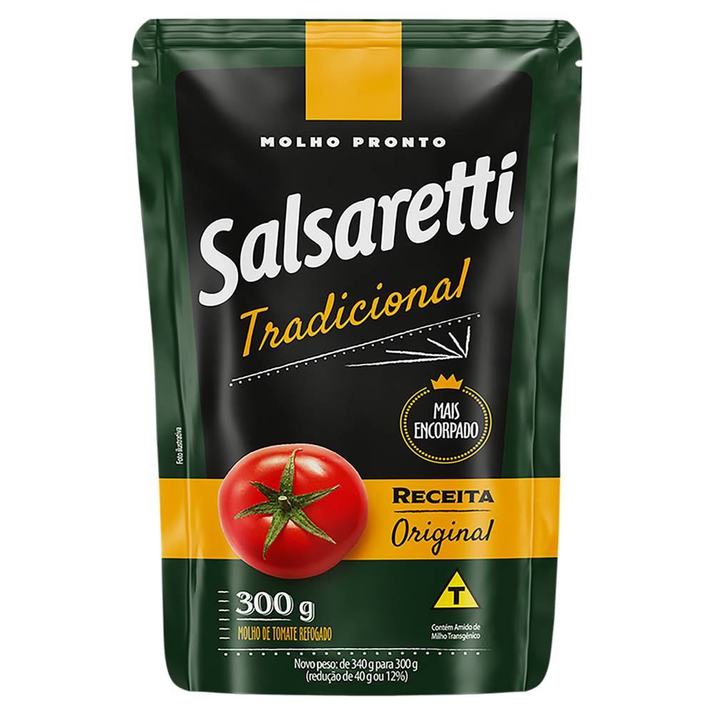 Salsaretti molho de tomate tradicional (300 g)