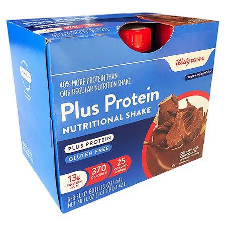 Walgreens Nutritional Shake Plus - 8.0 oz x 6 pack