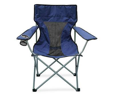 Folding Quad Chair With Carrying Bag (blue)