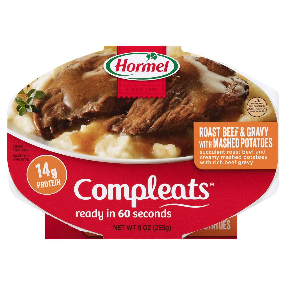 Hormel Compleats Roast Beef & Gravy With Mashed Potatoes (9 oz)