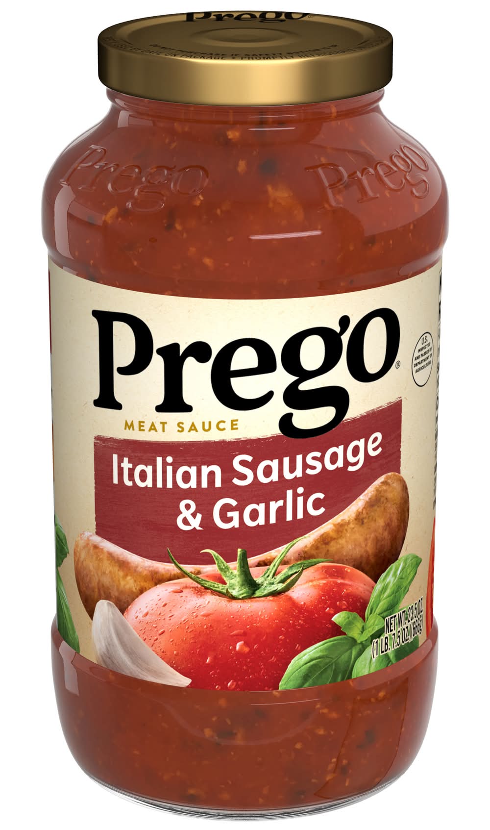 Prego Italioan Sausage & Garlic Meat Sauce, Italian Sausage & Garlic (23.5 oz)