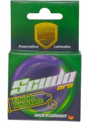 Preservativos Scudo Estriado Retardante 3 Un