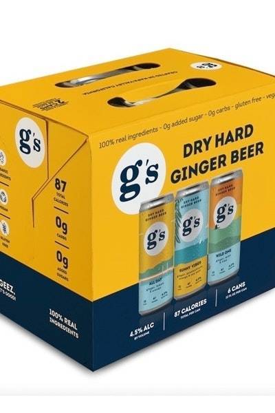 G’s Dry Hard Ginger Beer (6 pack, 12 fl oz)