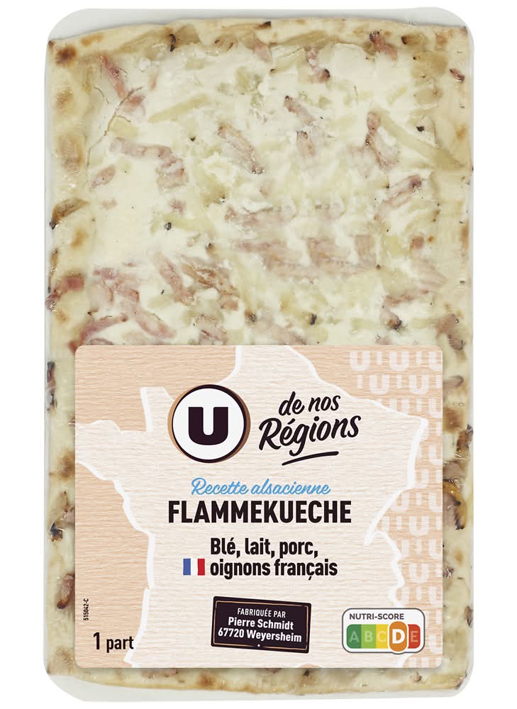 U Saveurs - Mini flammekueche recette alsacienne (180g)