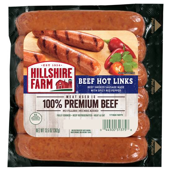 Hillshire Farm Beef Hot Links Sausage