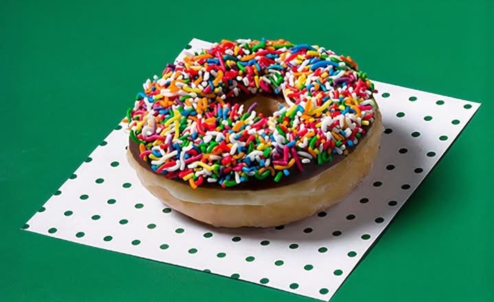 Choc Iced Sprinkles Doughnut