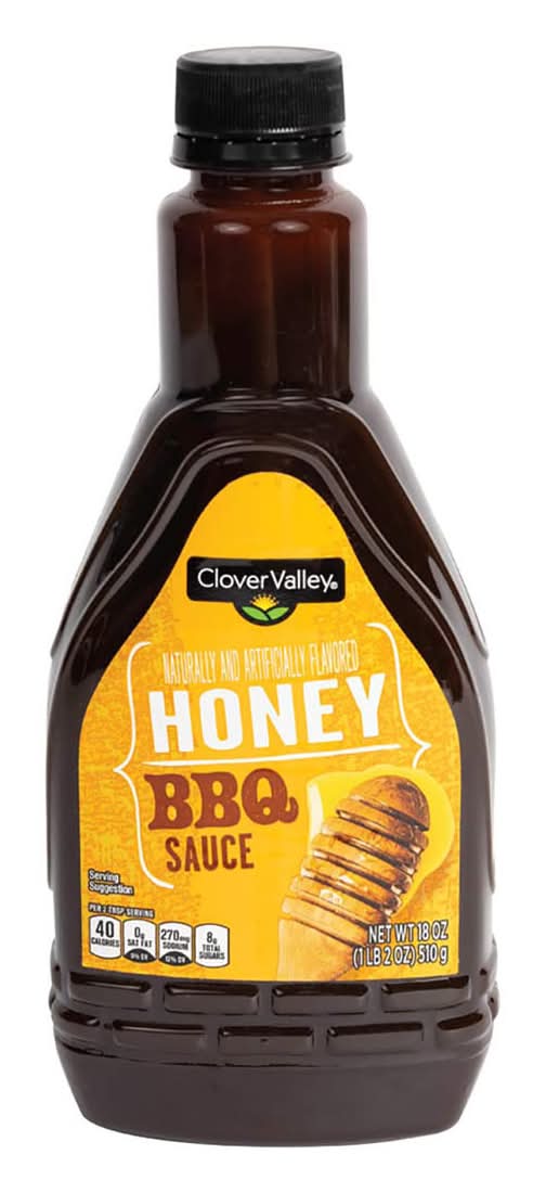 Clover Valley Bbq Sauce, Honey (18 oz)