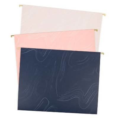 Les Produits U Hanging File Folders, 12.75" x 9.25", Assorted (6 ct)