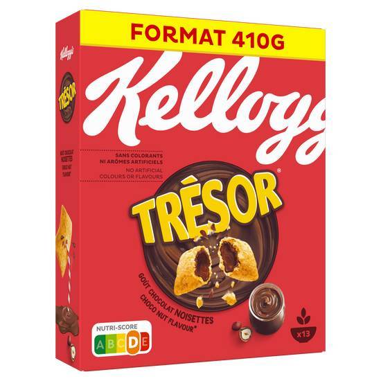 Kellogg's trésor céréales  au goût chocolat noisettes