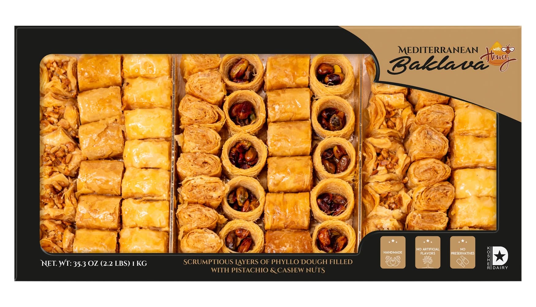 Mediterranean Baklava With Honey, 35.3 oz Delivery Near Me | Order