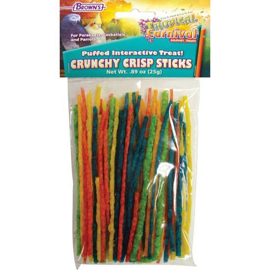 Brown's Tropical Carnival Crunchy Crisp Bird Treat Sticks (0.9 oz)