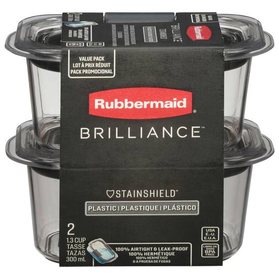 Rubbermaid Small Clear Food Containers (2 ct)
