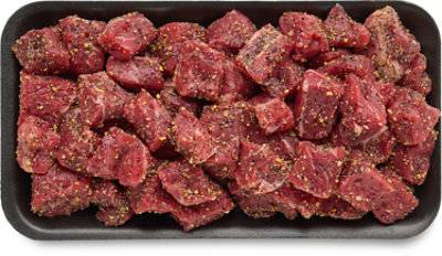 Meat Counter Beef Usda Choice Steak Bites With Spade L Ranch Seasoning - 1.50 Lb
