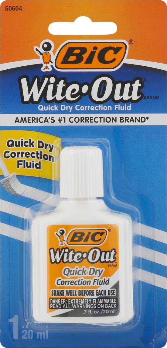 BIC Wite-Out Quick Dry Correction Fluid, 20 ml