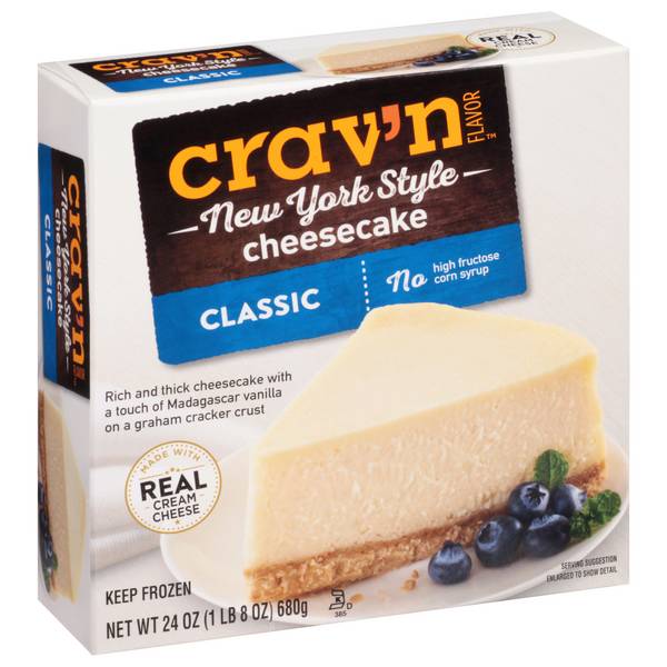 Crav'n Flavor Classic New York Style Cheesecake